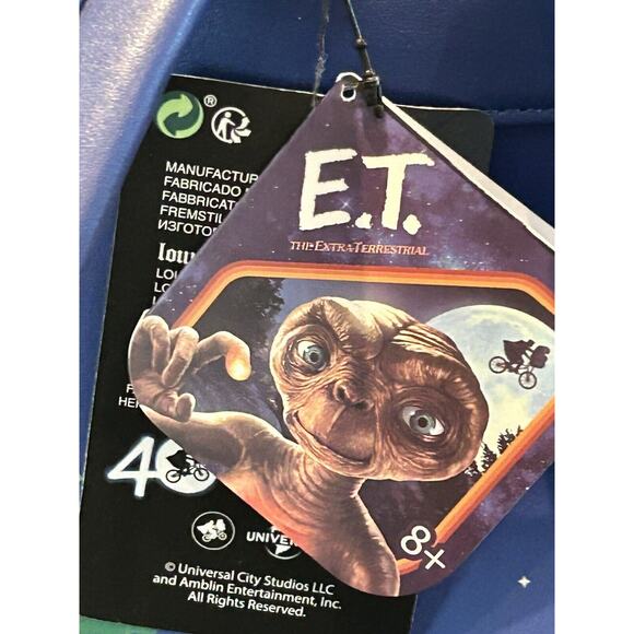 Universal E.T. The Extra-Terrestrial Loungefly Mini Backpack Glows in the Dark - Picture 11 of 13